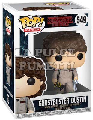 STRANGER THINGS: GHODTBUSTER DUSTIN - VINYL FIGURE # 549 - POP FUNKO